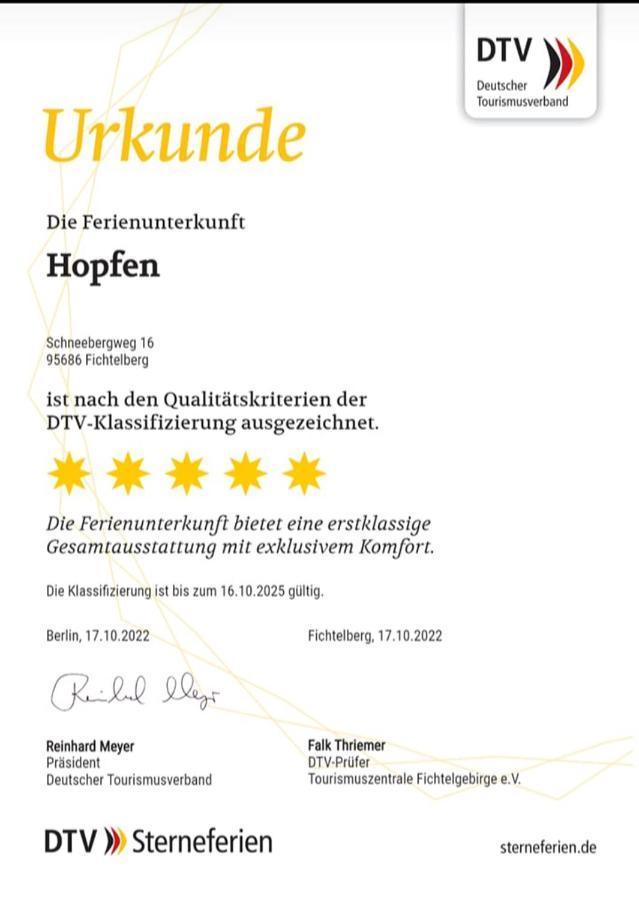 Ferienwohnungen Hopfen Und Malz Fichtelberg Esterno foto